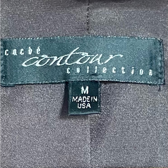 Cache Contour Collection Blazer Coat - Chocolate Brown Gold Buttons - Size M - Picture 3 of 8